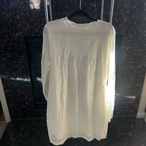 Fashion Nova Long Sleeve Dress - Cream